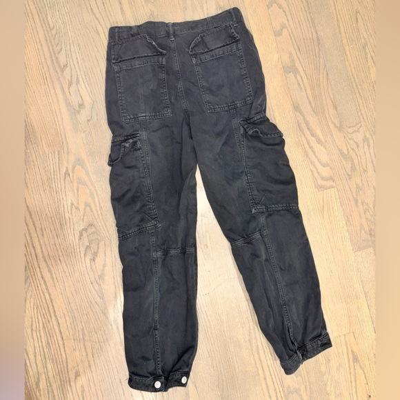 FREE PEOPLE Tahiti Cargo Pants Jeans Size 4 Navy Blue - Picture 3 of 9